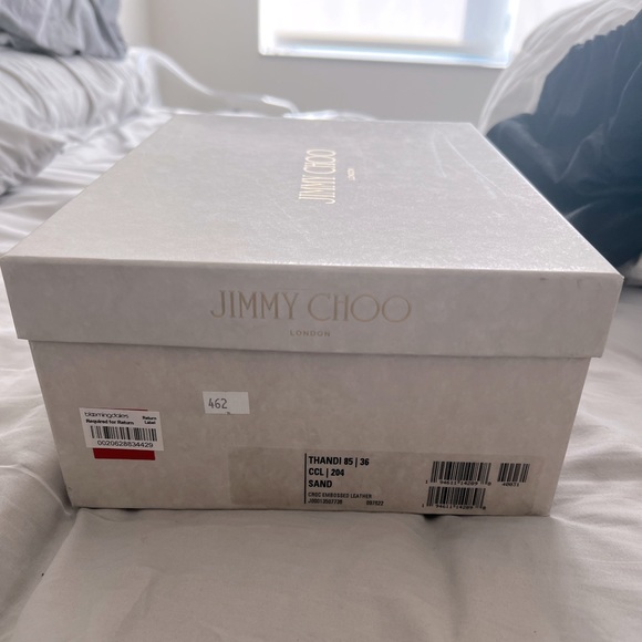 Jimmy Choo Thandi 65mm croc-effect pumps BEIGE - Picture 6 of 6